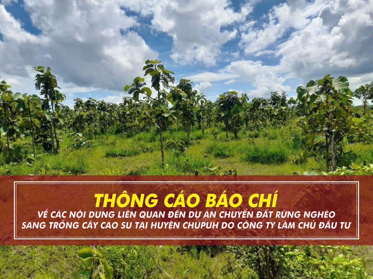 THÔNG CÁO BÁO CHÍ